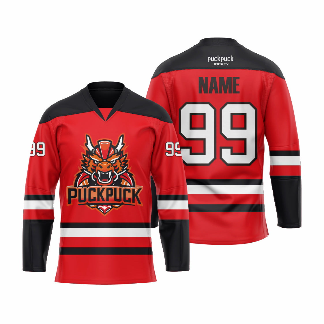 Sublimation printing custom ice hockey jersey