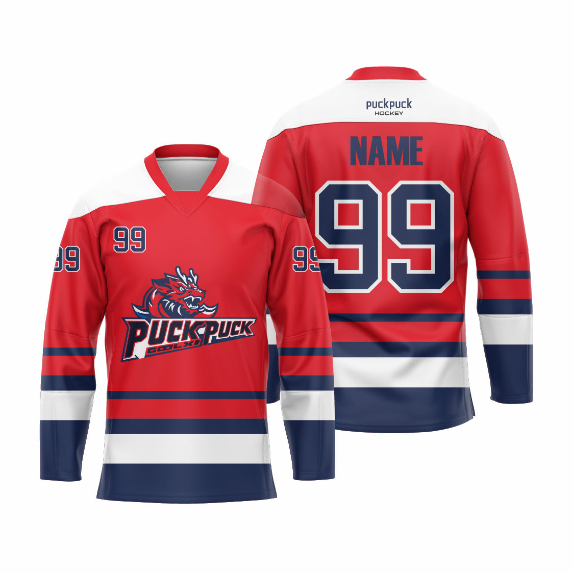 Sublimation printing custom ice hockey jersey