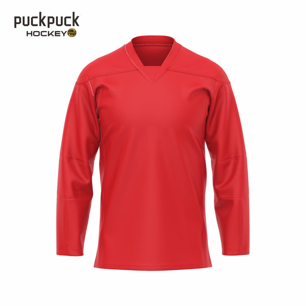puckpuck hockey Solid color Blank hockey jersey