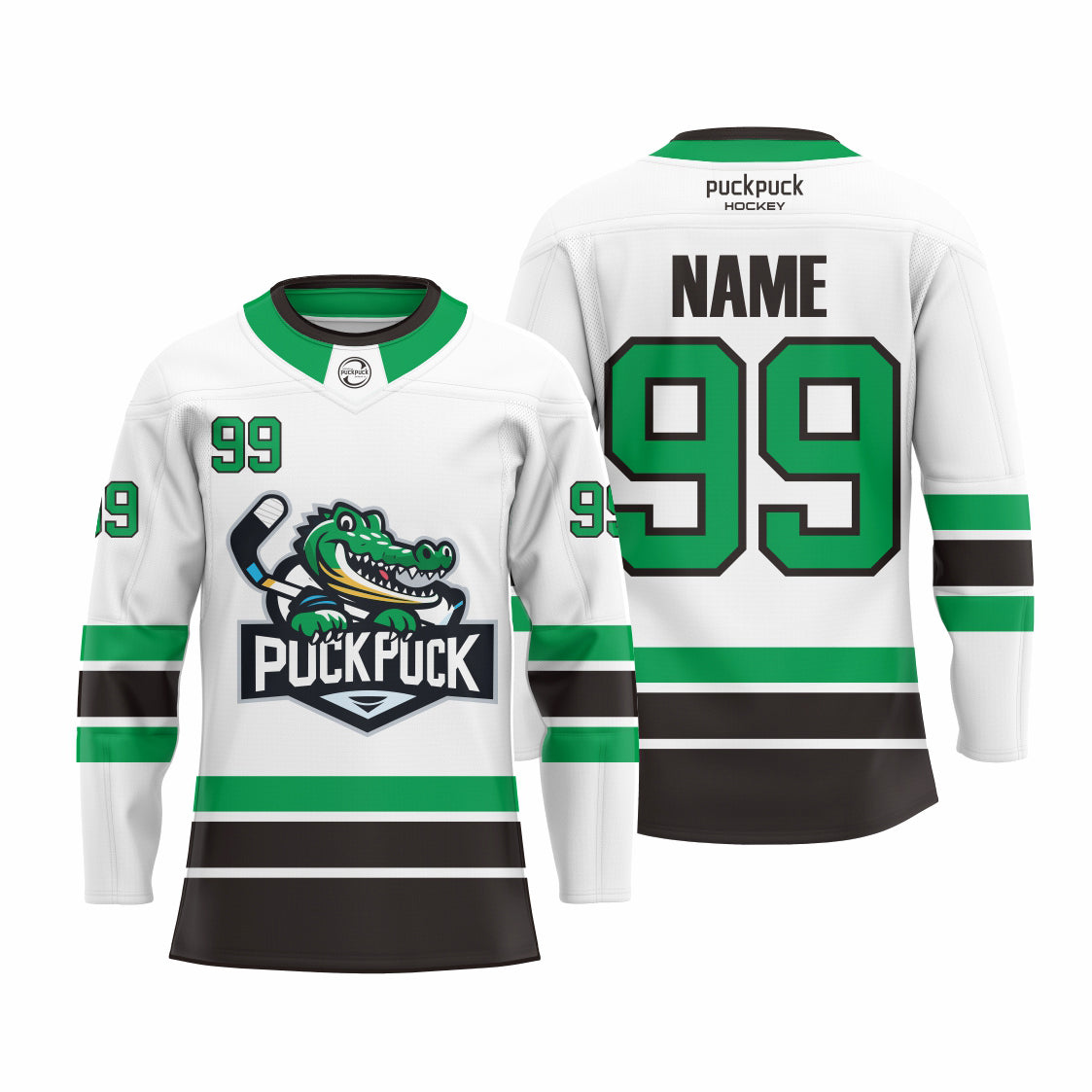 puckpuck hockey  Sublimated custom ice hockey jersey neck2 usa canada new hockey jersey