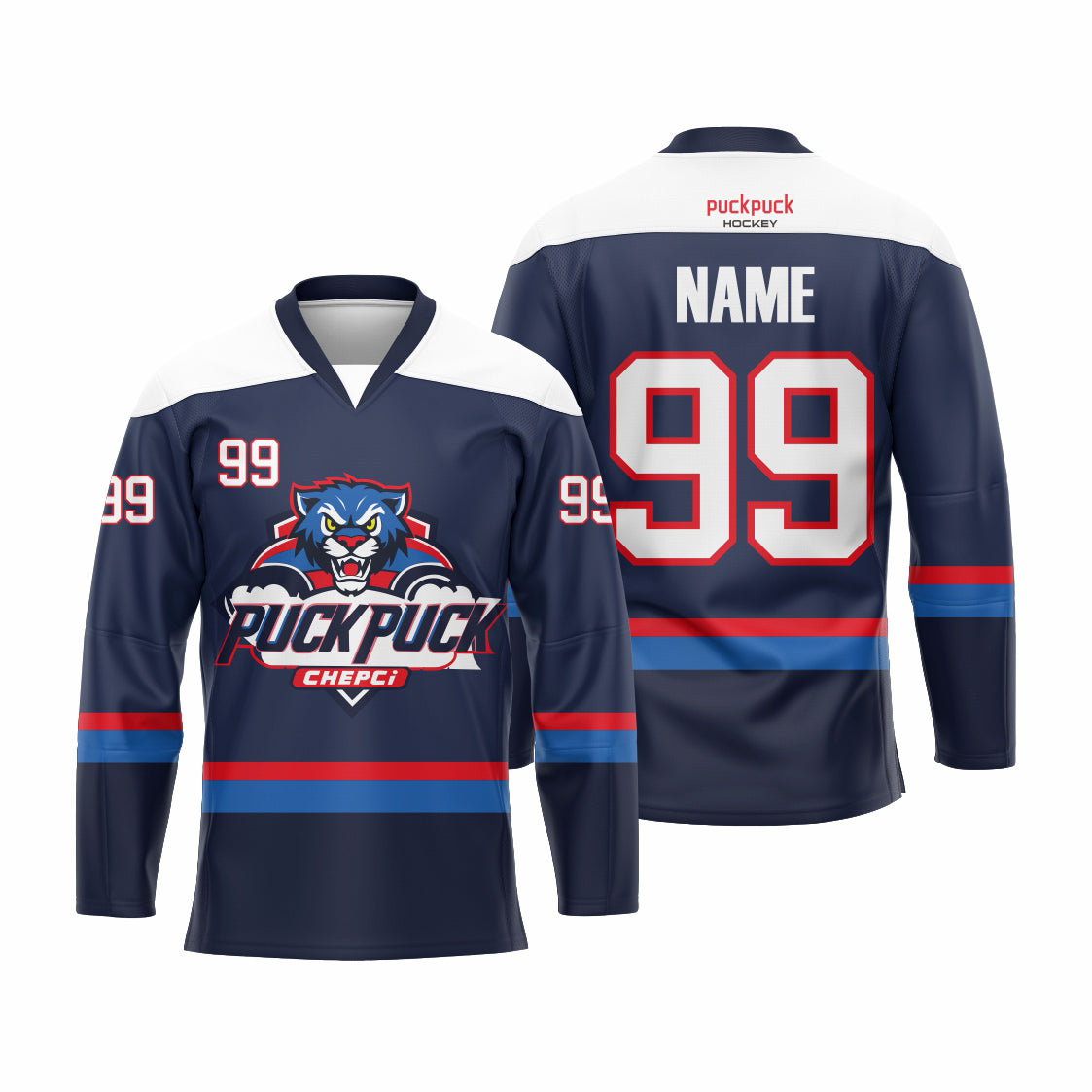 Sublimation printing custom ice hockey jersey
